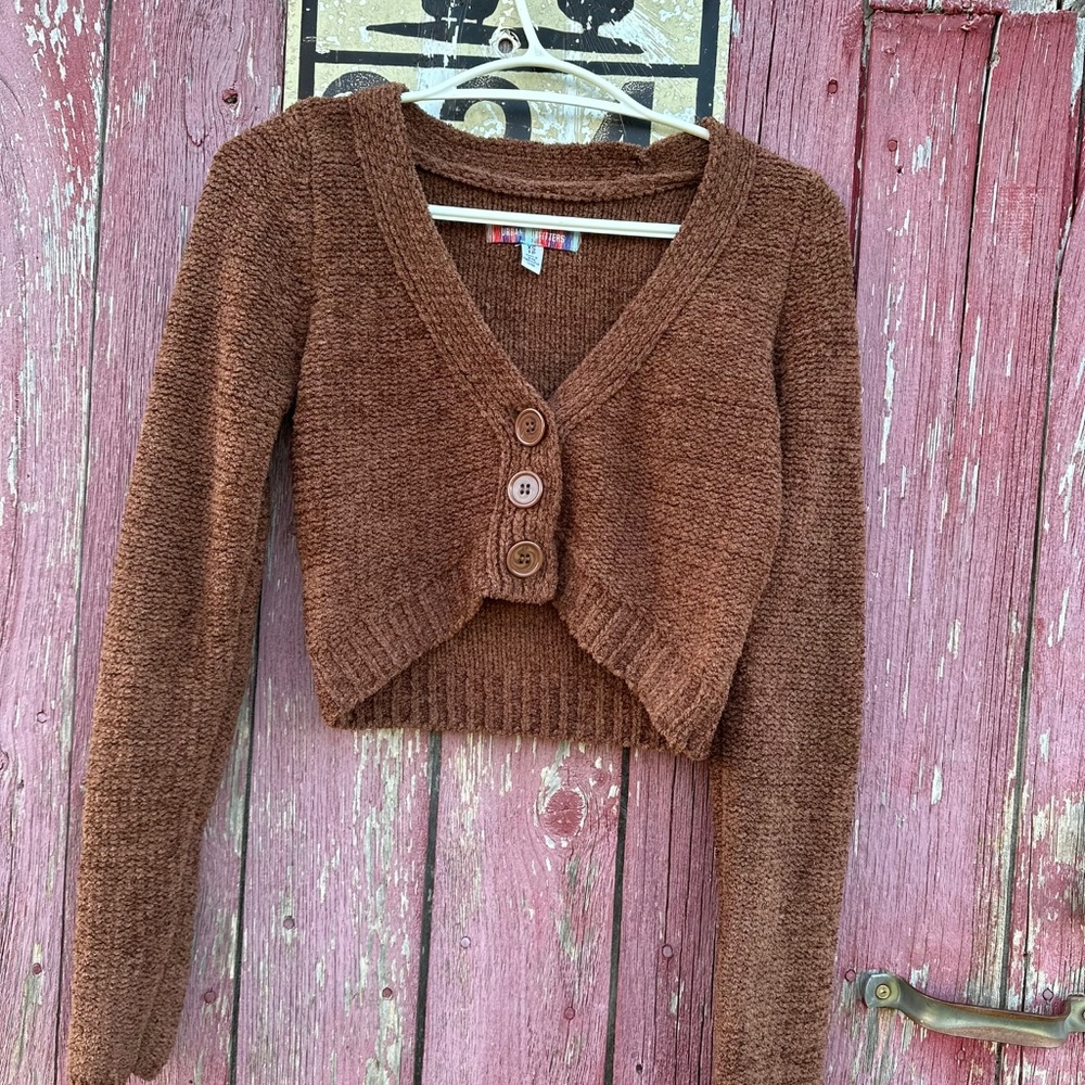 Urban outfitters brown cardigan, like new, worn once - Picture 1 of 5